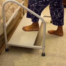 Then slide the post and rail back down. Step2bed Bedside Hand Rail And Safety Step Bed Step Increases Safety For Getting In And Out Of Bed