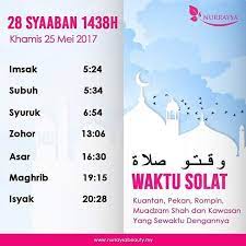 Jadual waktu solat kuantan waktu solat adalah peruntukan tempoh atau selang masa tertentu bagi masyarakat muslim menjalani syariat solat sama ada fardhu ataupun sunat. Nurraysa ×'×˜×•×•×™×˜×¨ Waktu Solat Kuantan Pekan Rompin Muadzam Shah Dan Kawasan Yang Sewaktu Dengannya Nurraysahq Waktusolat Waktusolatmalaysia Https T Co Sr6199wsfq