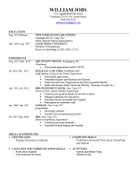 Law Student To Lawyer Resume Sample Word 2003 Format Popular Resume