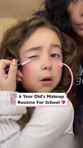 6 year old's makeup routine for kindergarten! 💖