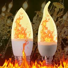 E27 3w Led Flame Effect Fire Light Bulb Pull Tail Sharp Bubble 4 Modes Lamp Ac85 265v Sale Banggood Com