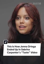 Jenna Ortega Talking about The Video with Sabrina Carpenter