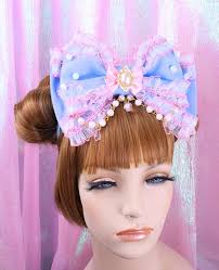 Lazo para la cabeza de lolita, lazo rosa, lazo de gran tamaño, Hime Gyaru,  princesa, chica mágica, angelical, accesorio de lolita, dulce lolita,  encaje, volantes, kawaii