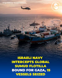 This is the moment Israeli forces raided Global Sumud Flotilla boats  carrying vital aid to Gaza. The raid happened in international waters near  the Greek island of Crete, with Israeli forces reportedly