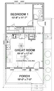 Nice Floor Plan With A Bedroom On The First Floor I Would Not Need A Second Floor The Stairs Could Beco Tiny House Floor Plans Small House Plans Tiny House
