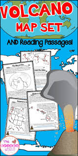 Volcano Map Set And Reading Passages Volcano Activities Reading Passages Volcano For Kids