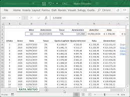 Personalizza la simulazione modificando valore immobile, importo e durata del finanziamento. Calcolo Rata Mutuo Excel Microsoft Excel Per Professionisti