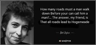This is the best Dylan statement ever. It's time to post it again... "I am  sick and tired of people comparing Bob Dylan and God. Of course he created  some amazing things