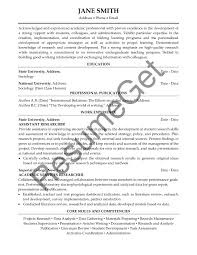 The curriculum vitae, also known as a cv or vita, is a comprehensive statement of your educational background, teaching, and research experience. Academic Professional Resume Examples Resumeget Com