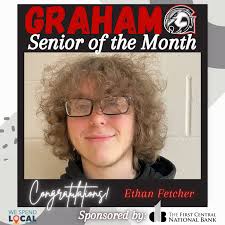 GRAHAM'S APRIL SENIOR OF THE MONTH, ETHAN FLETCHER