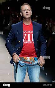 Italia movie director Rocco Siffredi wears a creation as part of the  Dsquared2 men's Spring Summer 2024 collection presented in Milan, Italy,  Friday, June 16, 2023. (AP PhotoLuca Bruno Stock Photo - Alamy