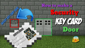 Draw the seam line for the card key case and pierce it with a hammer. Mc Bedrock Security Key Card Door Broken Youtube
