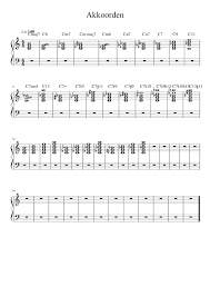 Akkoorden Sheet Music For Piano Solo Musescore Com Durakkord, mollakkord, septakkord und verminderter akkord sind die basisakkorde des freien. akkoorden sheet music for piano solo