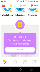 Stuck in checkpoint/ key unlock screen psuedo fix. The Checkpoints Are Barriers Now Grr Duolingo