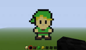 Legend Of Zelda Link Pixel Art Minecraft Map These blocks are usually colorful blocks, such as wool or concrete. zelda link pixel art minecraft map