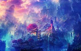 Dark Anime Scenery Wallpaper High Definition With High Resolution Wallpaper Desktop On Anime Categ Anime Scenery Wallpaper Art Wallpaper Desktop Wallpaper Art