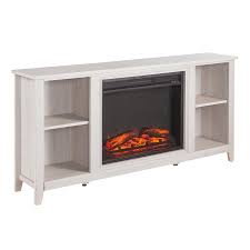 Looking for a loft apartment of your own? Boston Loft Furnishings 55 5 In W White Fan Forced Electric Fireplace Lowes Com Fireplace Tv Stand Electric Fireplace Tv Stand Fireplace Media Console