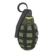Colored Hand Grenade Hand Grenade Grenade Comic Font