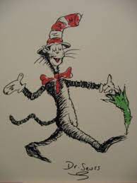 Dr Seuss Drawing Original Painting Art Book Artwork Etsy Book Artwork Dr Seuss Drawings Book Art