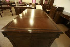 Its desktop is made from engineered wood in a natural finish. Leather Top Desk Mahogany Executive Desk