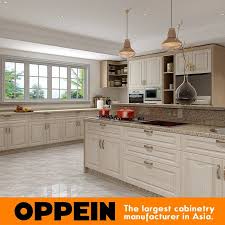 China White And Wood Grain Pvc Membrane Modular Kitchen Cabinet Furniture Cupboard Op17 Pvc03 China Modular Kitchen Cabinet Cupboard