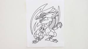 Oil or watercolor, but first you need to learn how to draw a picture with a pencil. How To Draw Blue Eyes White Dragon From Yu Gi Oh Draw With Richie