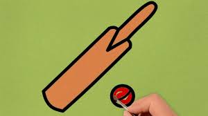 Free online cricket bat ball colouring page bat coloring. How To Draw Cricket Bat And Ball Step By Step Bat And Ball Coloring Page Cricket Bat Ball Drawing Easy Doodles Drawings