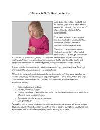 Evidence of its effectiveness in the treatment of infectious diarrhea of different etiologies in children is presented. Stomach Flu Gastroenteritis