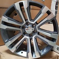 26 Gmc Replica Rims Gunmetal Wheels Tires Fit Tahoe Silverado Sierra Yukon G10 Ebay In 2020 Yukon Denali Chevy Tahoe Gmc Sierra