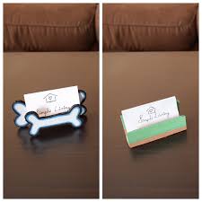 From different materials, you can make business card holders. Diy Business Card Holder Stand For Table