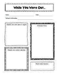 While You Were Out Substitute Teacher Printable Substitute Teacher Resources Substitute Teacher Substitute Teacher Plans