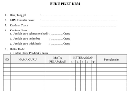 Jurnal harian guru piket doc. Format Buku Piket Harian Guru Doc Info Terkait Buku