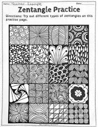 When most people think about zentangles or zendoodles, they're thinking about tiles. Zentangle Practice Worksheets Teaching Resources Tpt