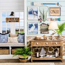 This dreamy getaway was created. Channel Summertime Vibes With Lake Themed Decor Home Decor Decor Lakehouse Decor