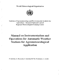 Interpreting weather station models lab answer key. Manual On Instrumentation And Operations For Automatic Weather Stations For Agrometeorological Application