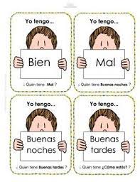 Saludos Y Despedidas Juego Yo Tengo Quien Tiene En Espanol Spanish Teacherspayteachers Education