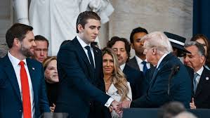 What did Barron Trump say to former President Joe Biden during his dad's  inauguration?