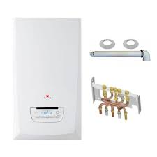 Toute chaudière peut être à ventouse, qu'elle fonctionne au gaz, au fuel ou au bois, qu'elle soit classique, à condensation ou à basse température. Chaudiere Gaz Condensation Themaplus Condens Saunier Duval 25 Kw Complete Ventouse Douilles Dosseret Leroy Merlin
