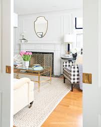 The traditional living room is a place which everyone primarily uses for relaxation as well as welcoming people to your home on various occasions. One Room Challenge Spring 2017 Week 6 Preppy Traditional Living Room Reveal Rambling Renovators