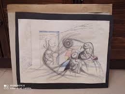 Aukce, již právě připravujeme, se bude konat 28. Obraz Frantisek Janousek Surrealisticka Kresba Aukro