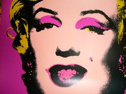 ANDY WARHOL, Marilyn Monroe, LARGE Offset Art Print 66 X 66 Cm