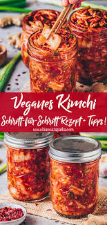 Veganes Kimchi Schritt Fur Schritt Rezept Anleitung Zum Fermentieren In 2020 Kimchi Rezept Rezepte Leckere Vegane Rezepte