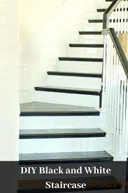 Diy Black And White Staircase White Staircase Black And White Interior Black Staircase