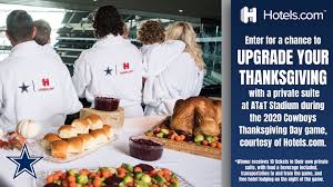 Free wifi,free breakfast & dinner with happy hour. Dallas Cowboys Cowboysnation Upgrade This Thanksgiving With A Private Suite For Your Family Friends At The Dallascowboys Game In At T Stadium Thanks To Hotels Com Enter Now Bit Ly 34jegcu Facebook