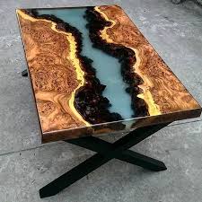 Pin On Resin Wood Table