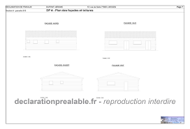 Exemple déclaration de travaux toiture. Declaration Prealable De Travaux Facade Plans Facades Et Toitures Dp4