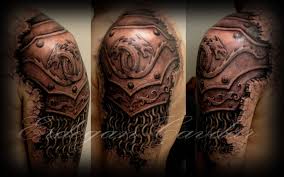 See more ideas about armor tattoo, armour tattoo, tattoos. Celtic Cross Armor Tattoo On Shoulder