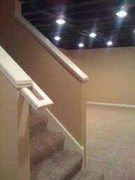 Maybe you would like to learn more about one of these? Black Basement Ceiling With Recessed Lights Low Ceiling Basement Basement Remodel Diy Finishing Basement