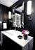 Modern Small Black And White Bathroom