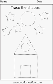 Shape Tracing Worksheets For Print Free Preschool Worksheets Shape Tracing Worksheets Printable Preschool Worksheets
